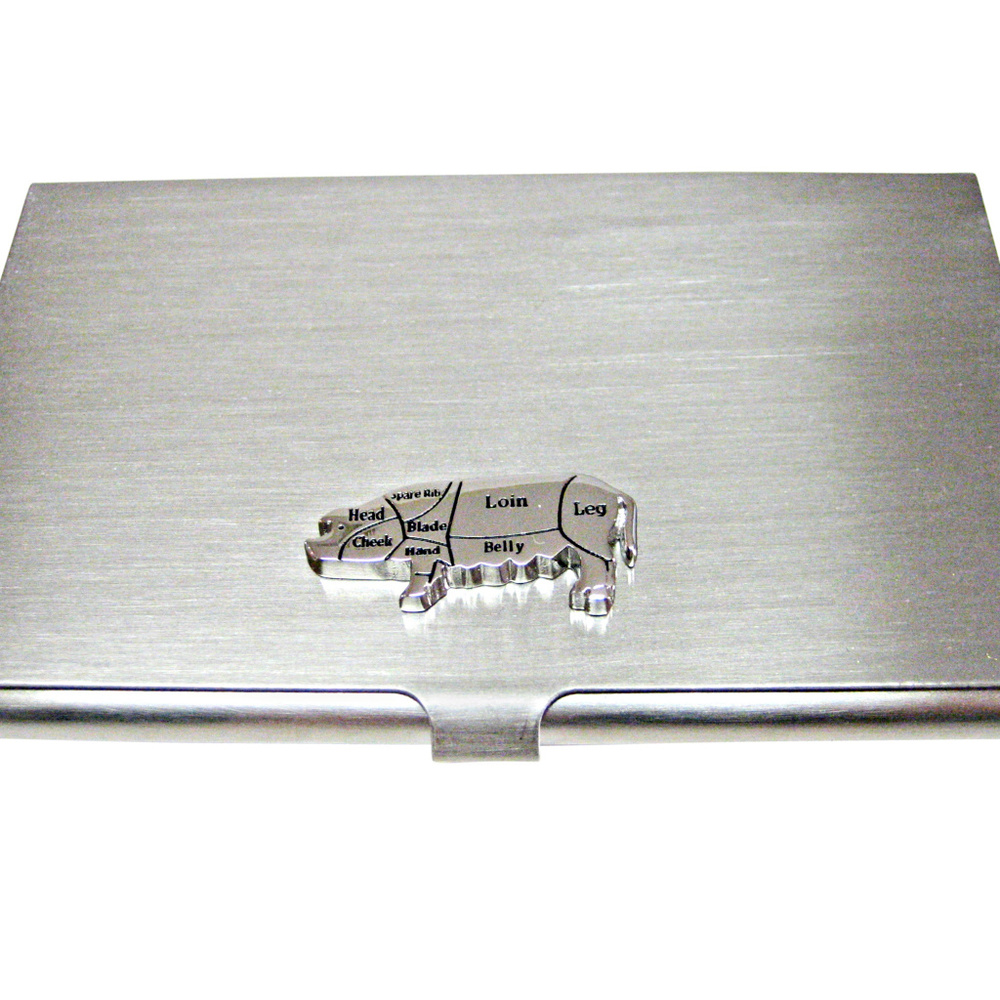 Pork Butchers Cut Business Card Holder